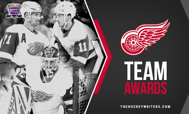 Detroit Red Wings' Team Awards Dylan Larkin, Jonathan Bernier, and Filip Zadina