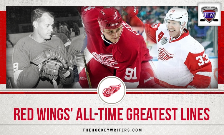 Detroit Red Wings' All-Time Greatest Lines Sergei Fedorov, Gordie Howe, and Kris Draper